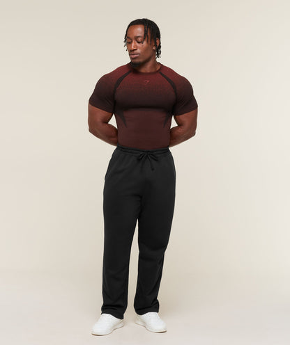 Gymshark Shadow Seamless T Shirt Sets Red