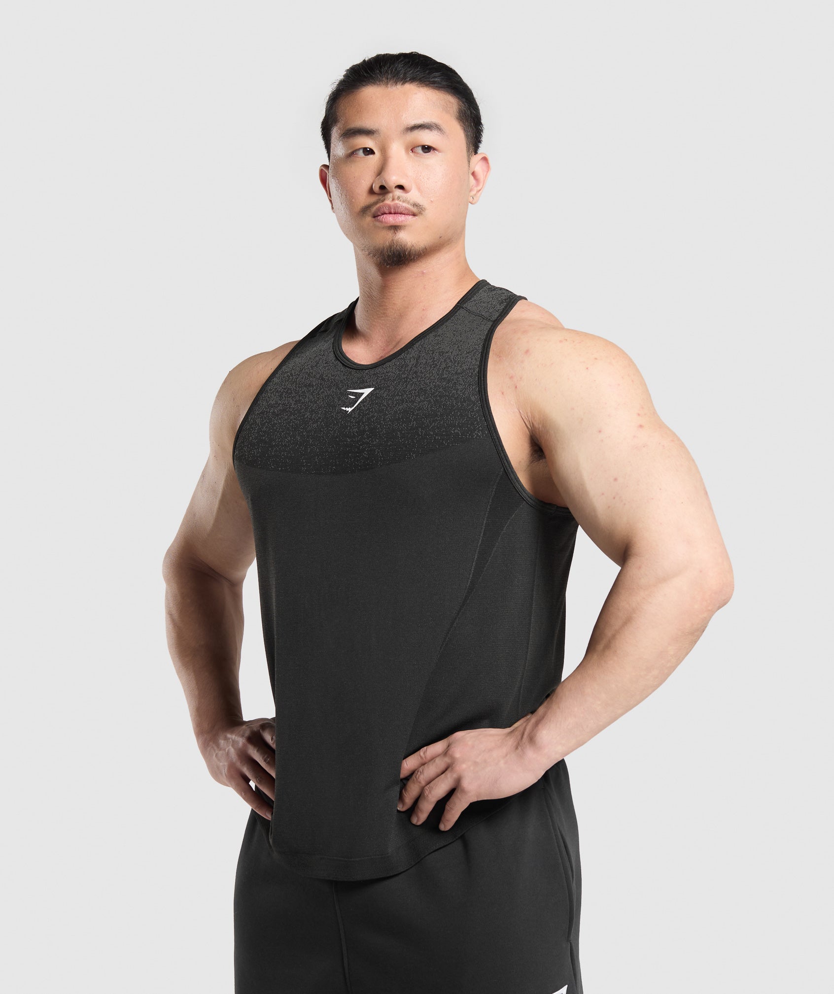 Gymshark Shadow Seamless Stringer Black