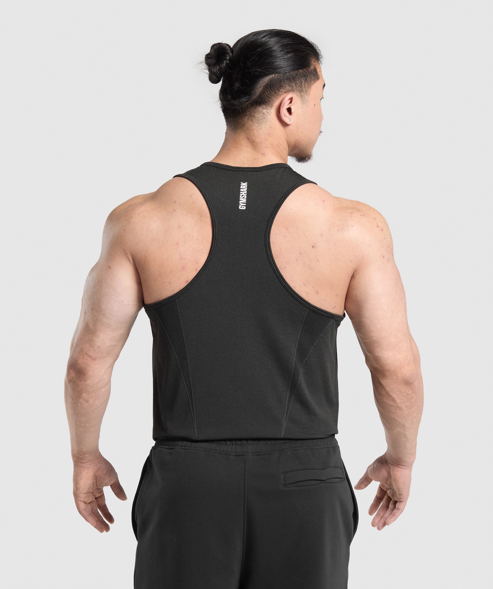 Gymshark Shadow Seamless Stringer Black