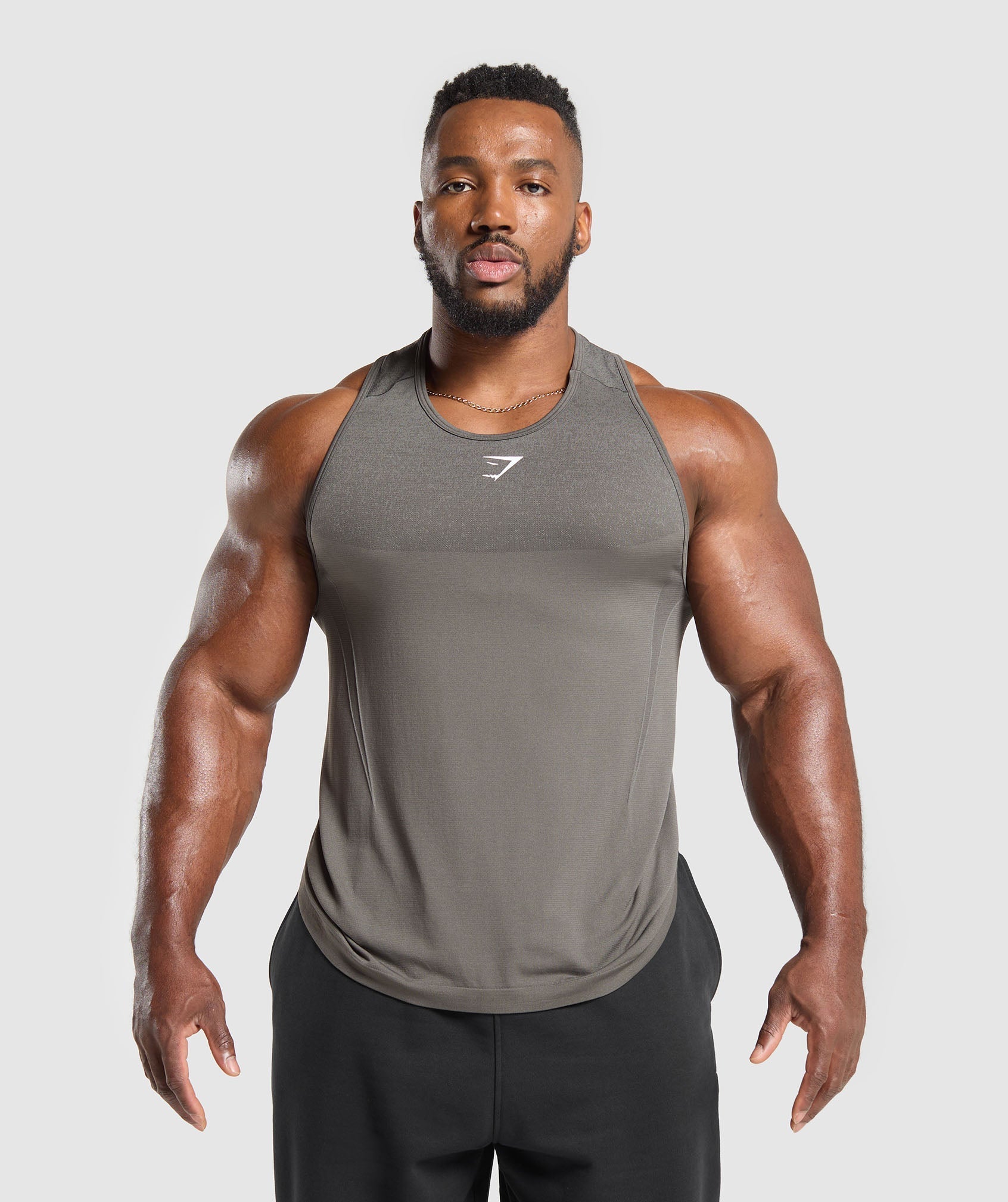Gymshark Shadow Seamless Stringer Meteor Grey