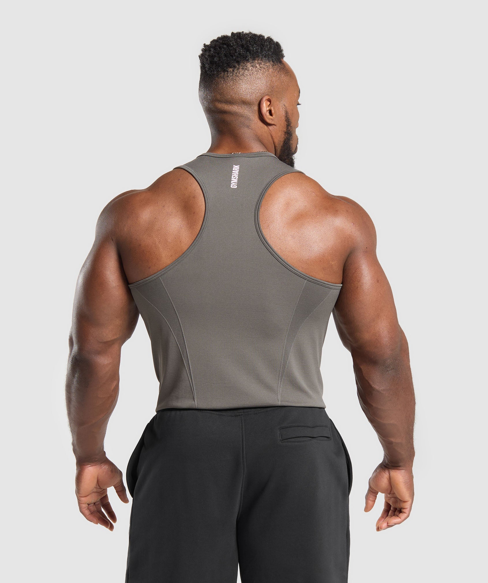 Gymshark Shadow Seamless Stringer Meteor Grey