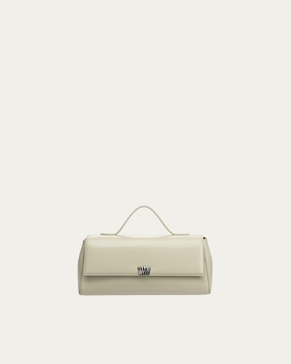 Freja Shell Clutch Linen Gloss