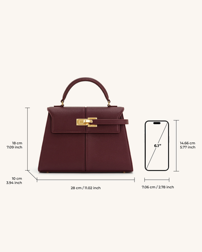 Jw Pei Elise Large Top Handle Bag Claret
