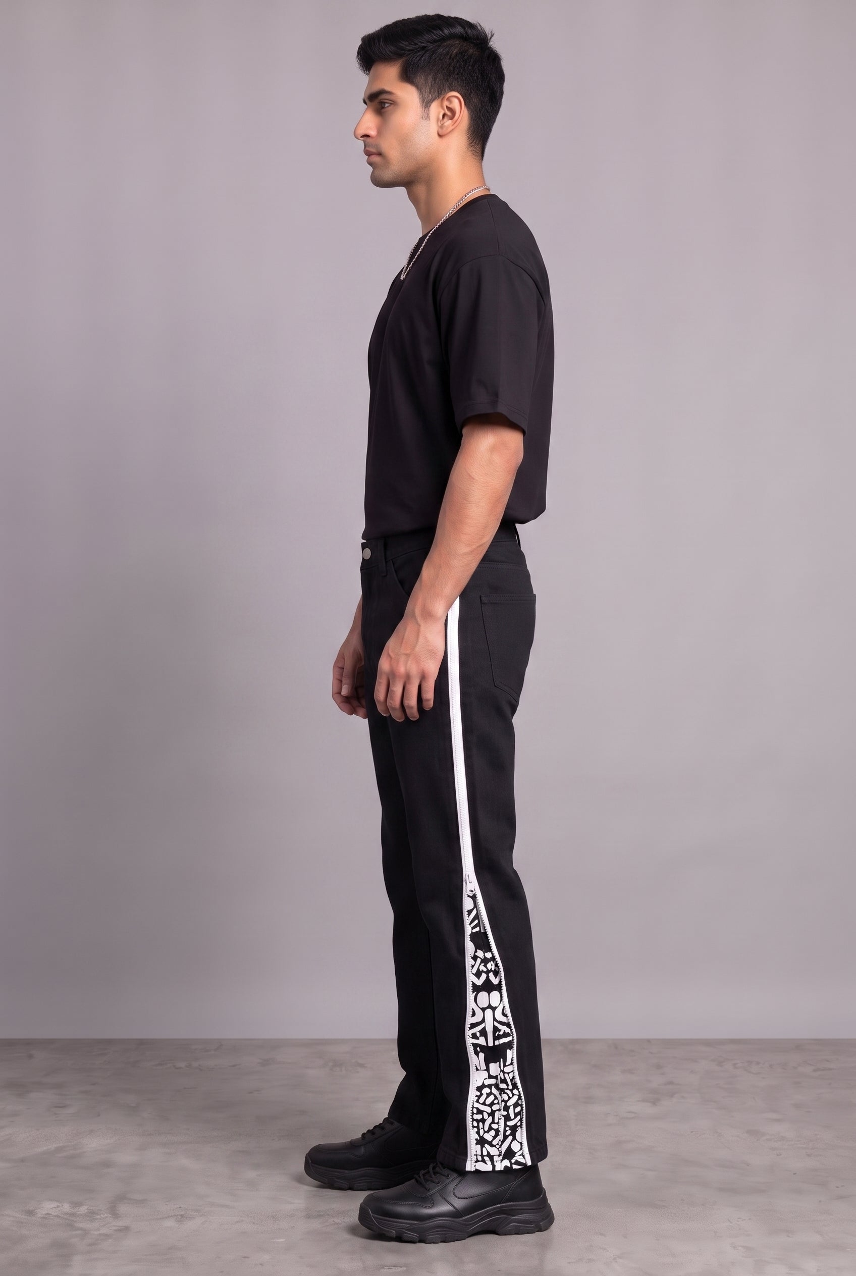 DAY TO NIGHT DENIM BLACK MEN'S PANTS [50/50 LIMITED EDITION]