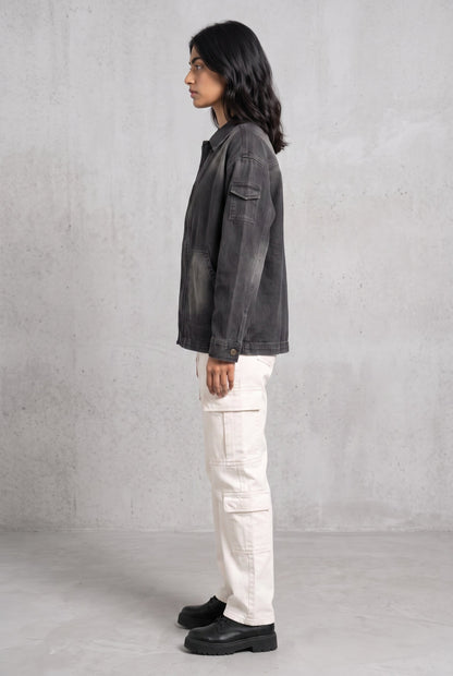 BLACK OG DENIM WOMEN'S JACKET
