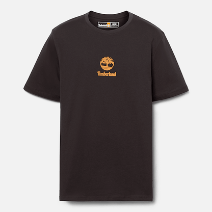 Timberland Small Logo Print Short Sleeve T-Shirt Black