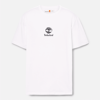 Timberland Small Logo Print Short Sleeve T-Shirt White