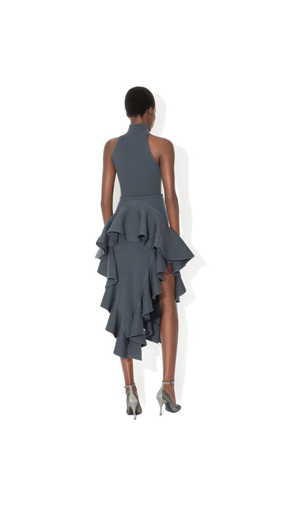 Alaïa Ribbed Halter Neck Top