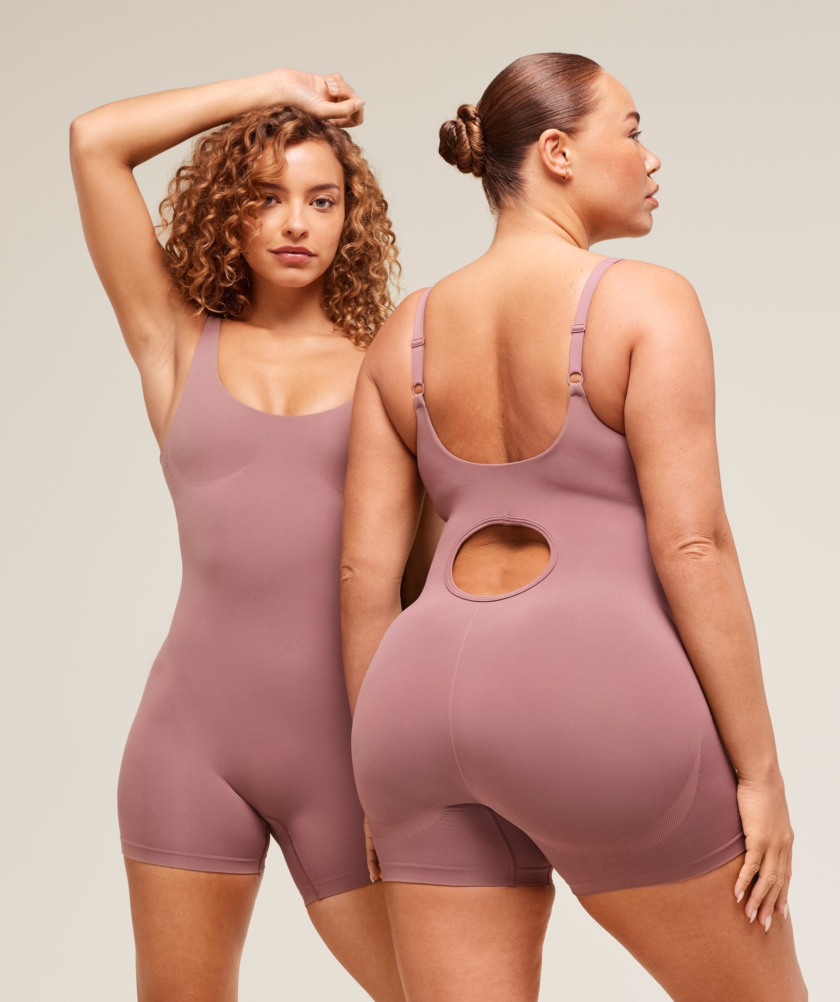Women's Gymshark Soft Sculpt 5" All-In-One Calm Pink