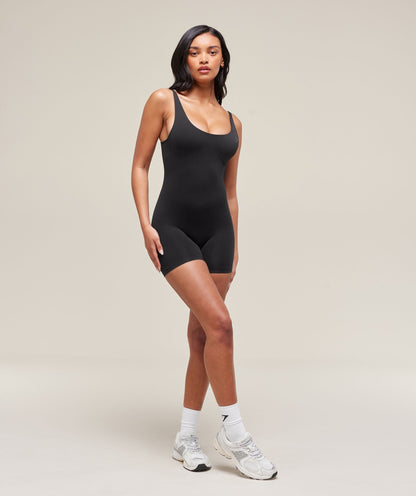 Women's Gymshark Soft Sculpt 5" All-In-One Black