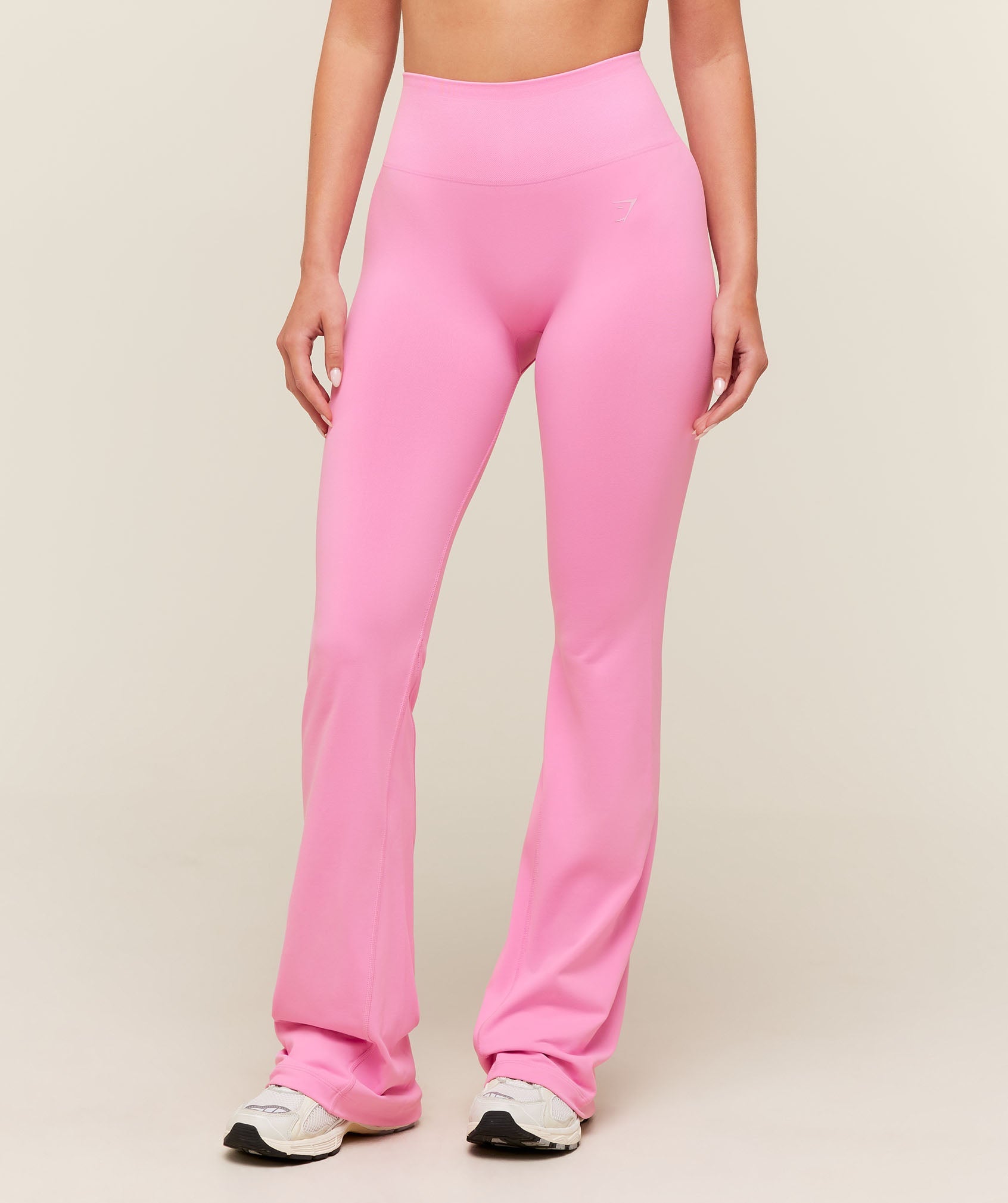 Women's Gymshark Soft Sculpt Flared Leggings Focus Pink