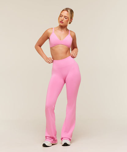 Women's Gymshark Soft Sculpt Flared Leggings Focus Pink