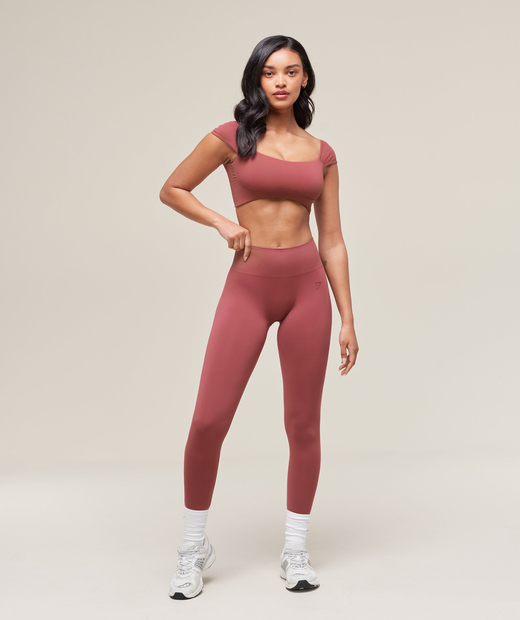 Women's Gymshark Soft Sculpt Leggings Washed Berry Pink