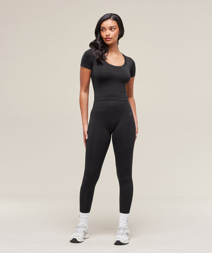 Women's Gymshark Soft Sculpt Midi T-Shirt Black