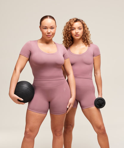 Women's Gymshark Soft Sculpt Shorts Calm Pink