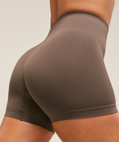 Women's Gymshark Soft Sculpt Shorts Walnut Brown