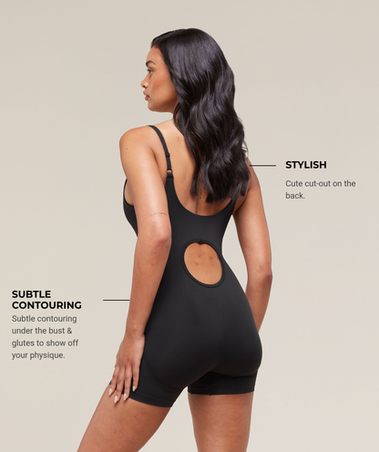 Women's Gymshark Soft Sculpt 5" All-In-One Black