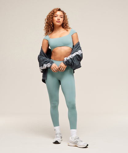 Women's Gymshark Soft Sculpt Cap Sleeve Bralette Rest Blue