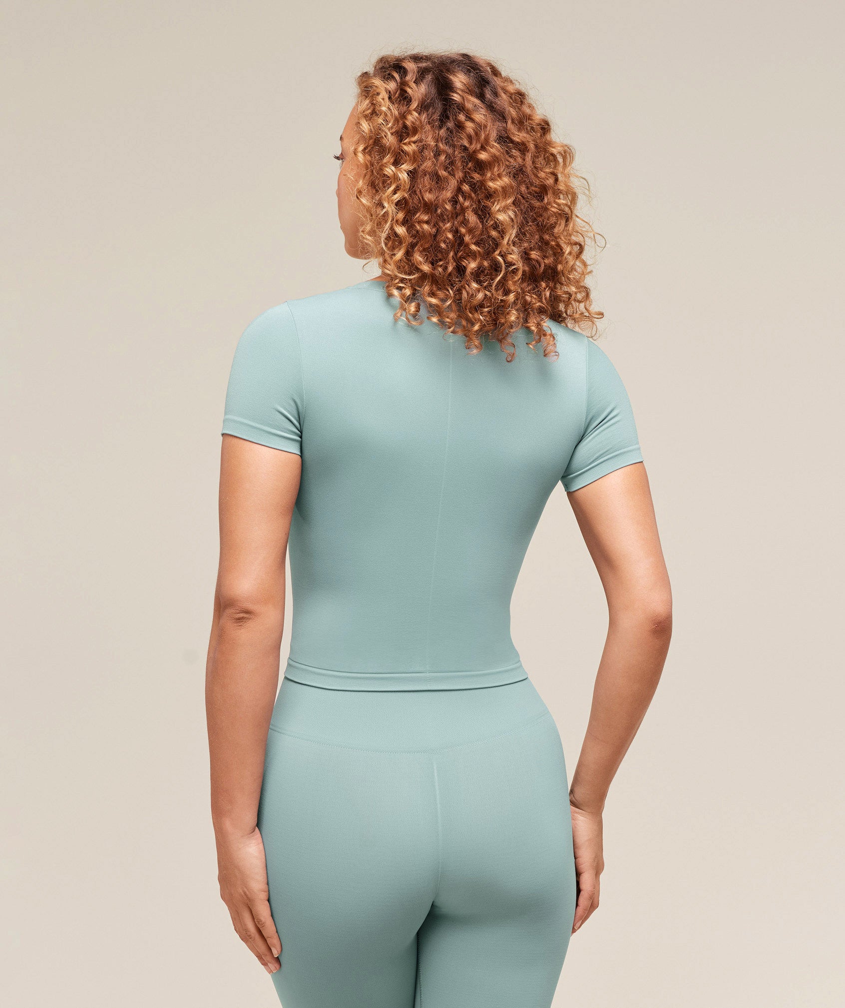 Women's Gymshark Soft Sculpt Midi T-Shirt Rest Blue