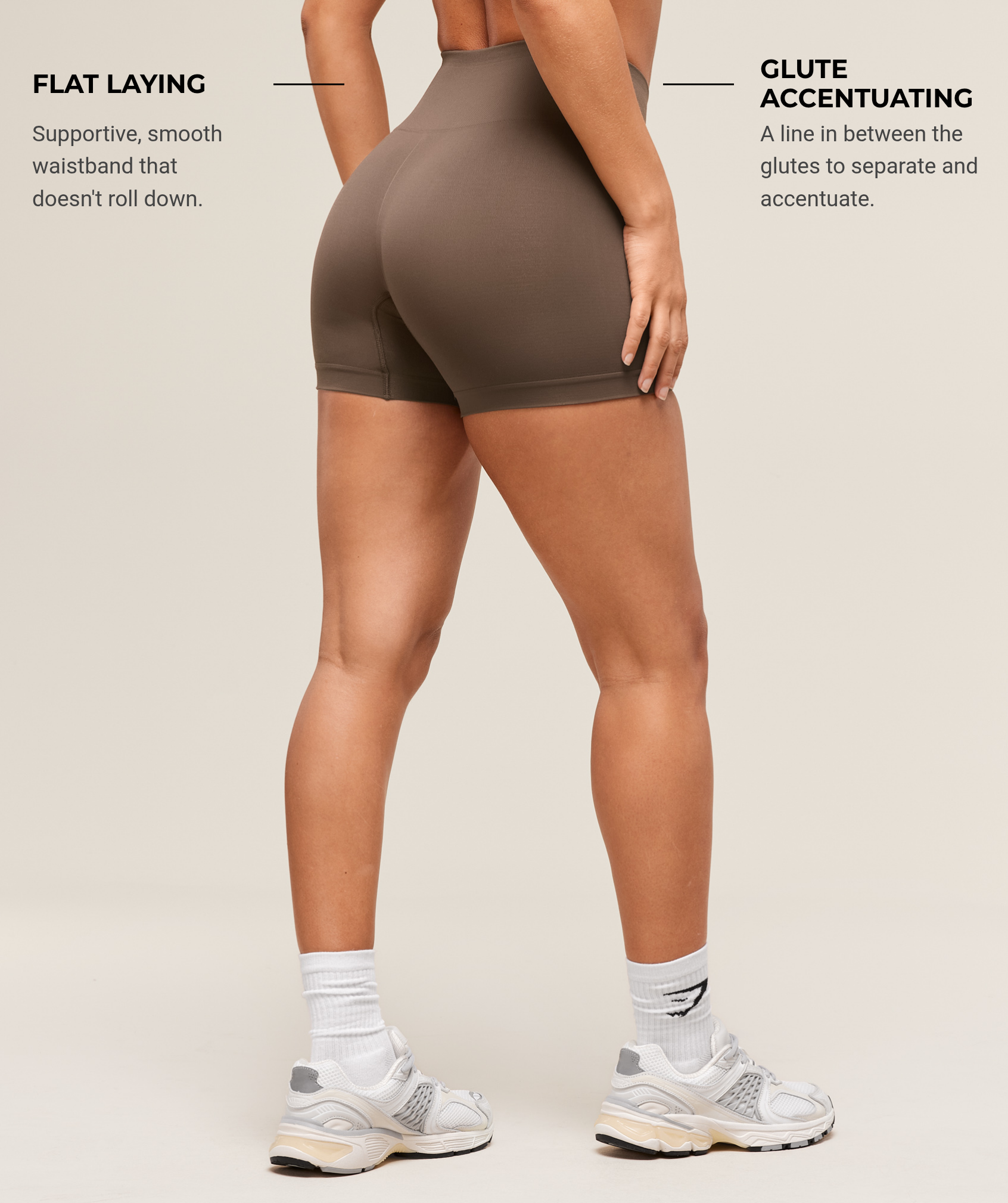 Women's Gymshark Soft Sculpt Shorts Walnut Brown