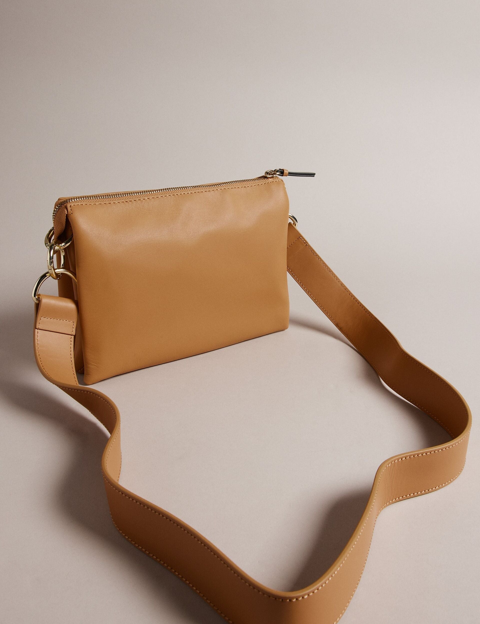 Ted Baker Darceyy Leather Crossbody Bag With Webbing Strap Women's