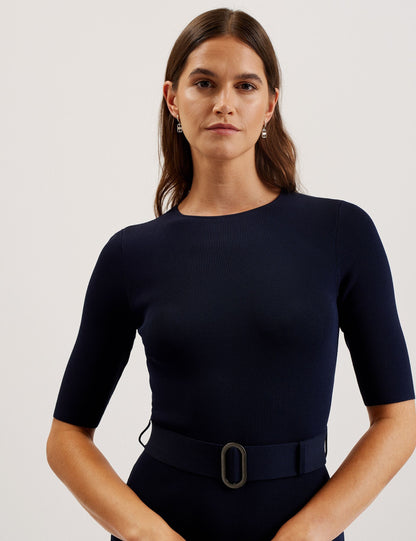 Ted Baker Samalee Flippy Hem Knitted Midi Dress Women's