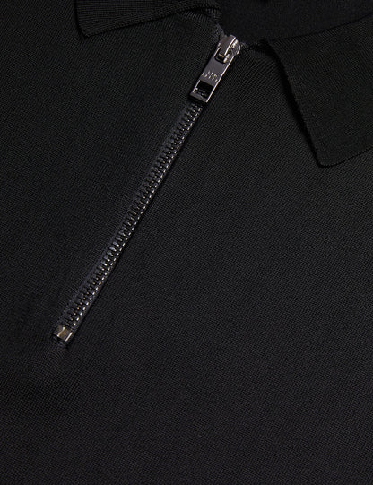 Ted Baker Daldin Zip Collar Stretch Knit Polo Shirt