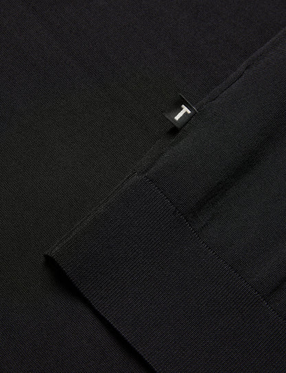 Ted Baker Daldin Zip Collar Stretch Knit Polo Shirt