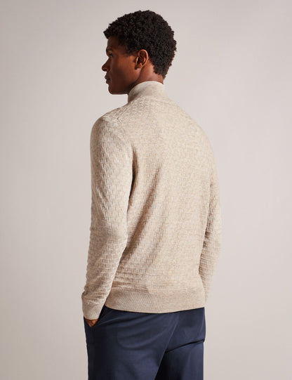 Ted Baker Kurnle T Knit Half Zip Funnel Neck Jumper