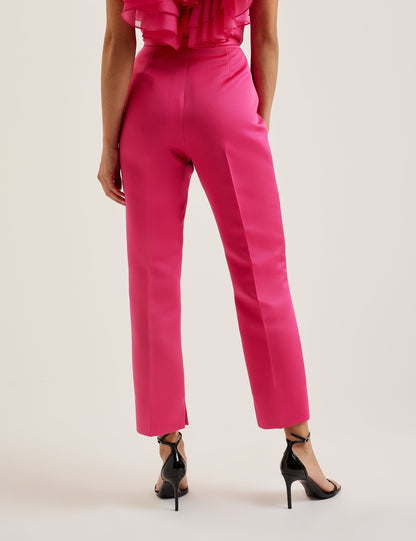 Ted Baker Akenit Satin Tailored Slim Leg Trousers Women's