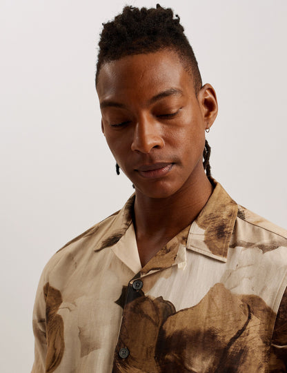Ted Baker Henris Short Sleeve Relaxed Floral Print Shirt