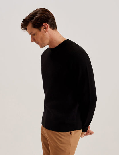 Ted Baker Olmste Boucle Wool Blend Crew Neck Jumper
