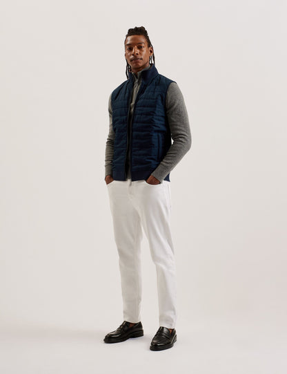Ted Baker Atho Quilted Funnel Neck Zipup Gilet