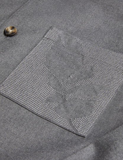 Ted Baker Gaius Wool Blend Shirt With Pocket Detail