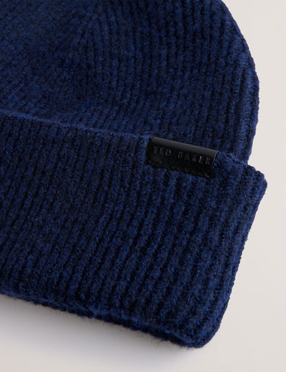 Ted Baker Alliiie Ribbed Knit Turnup Beanie Hat