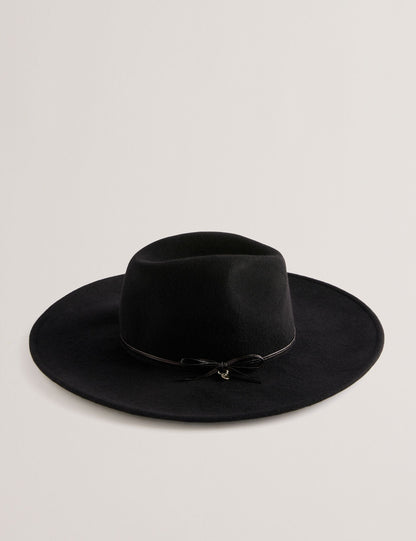 Ted Baker Abbiiio Bow Detail Pure Wool Fedora Hat Women's