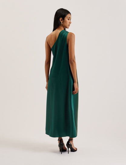 Ted Baker Melgar Satin One Shoulder Midi Dress Women's