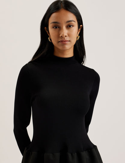 Ted Baker Pylia Structured Maxi Dress With Knitted Bodice Women's