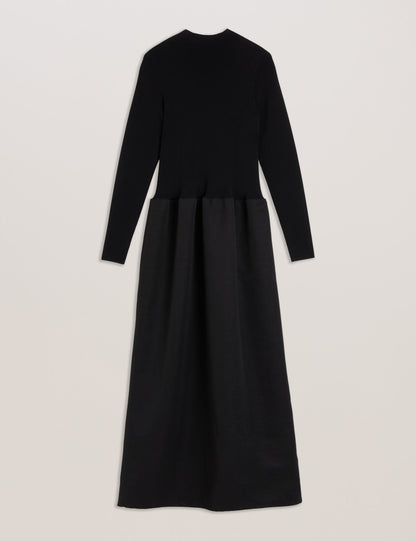 Ted Baker Pylia Structured Maxi Dress With Knitted Bodice Women's
