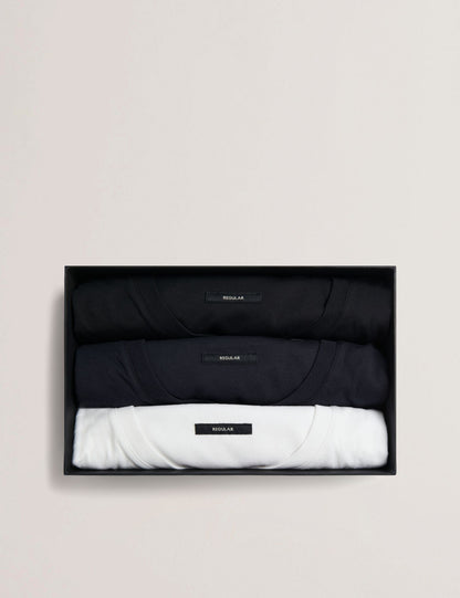 Ted Baker Brolin Three Pack Cotton Tshirt Gift Set