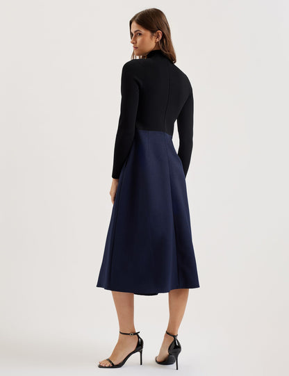 Ted Baker Chira Knit Bodice Midi Dress With Wrap Skirt Women's