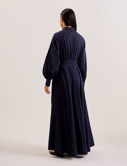 Ted Baker Ene Cotton Maxi Shirt Dress With Belt Women's