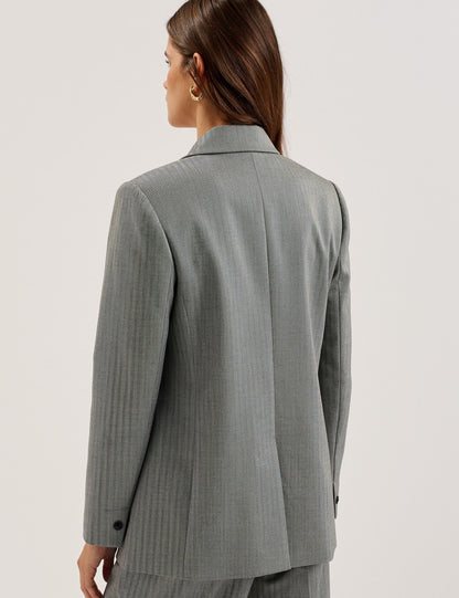 Ted Baker Koa Oversized Herringbone Single Breasted Blazer Women's