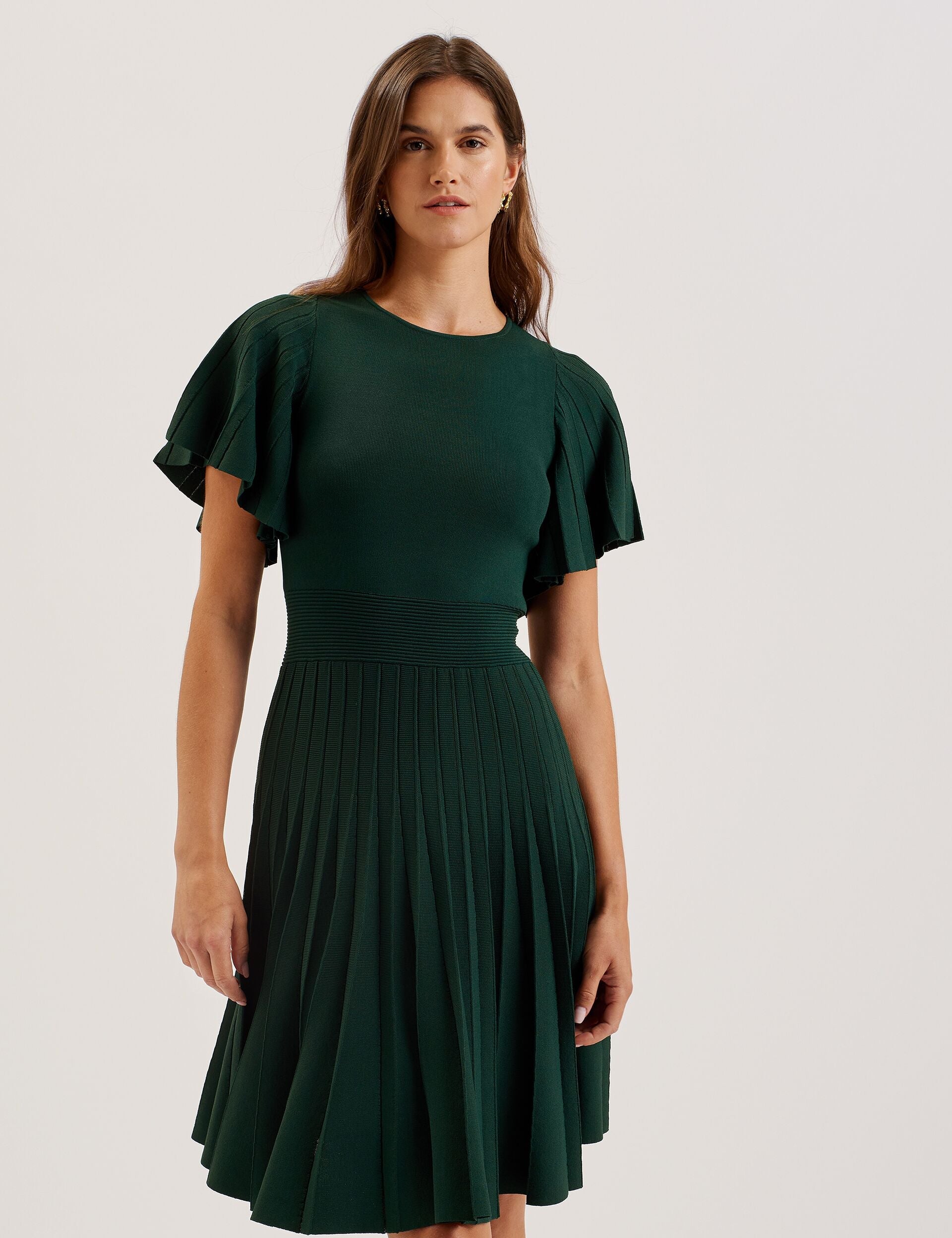Ted Baker Alenha Knitted Angel Sleeve Mini Dress Women's