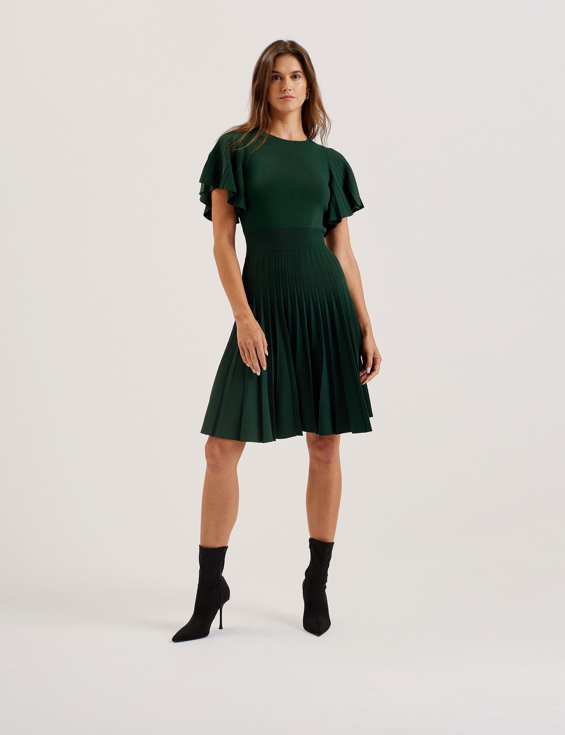 Ted Baker Alenha Knitted Angel Sleeve Mini Dress Women's