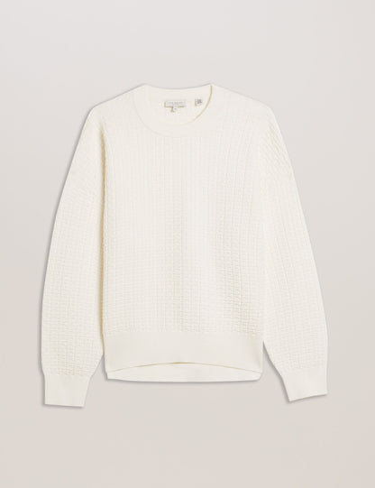 Ted Baker Tedtyy Textured T Jacquard Knitted Jumper Women's