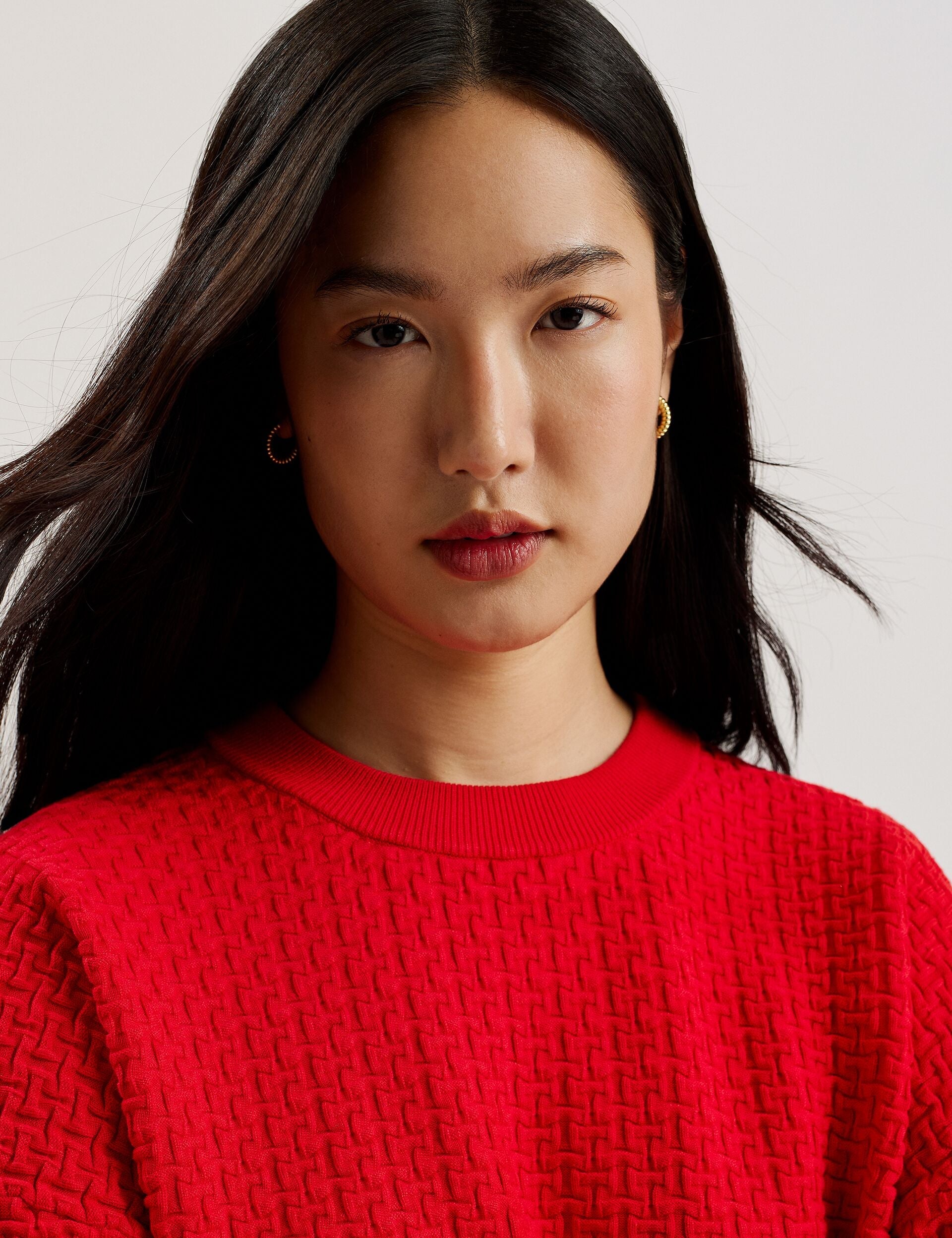 Ted Baker Tedtyy Textured T Jacquard Knitted Jumper Women's