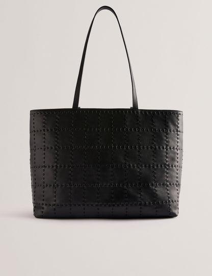 Ted Baker Stalie Stitch Detail Leather Large Shopper Bag Women's