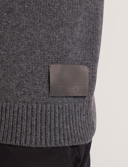 Ted Baker Kins Wool Rich Knit Long Sleeve Hoodie