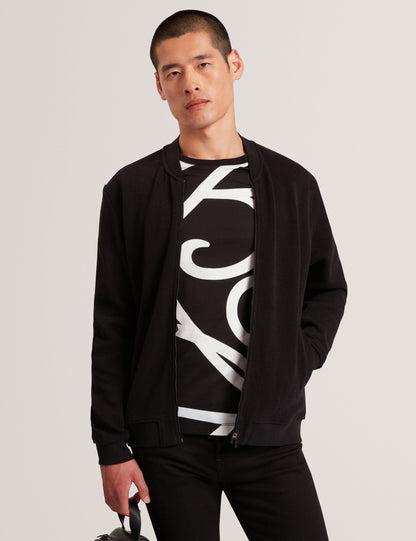 Ted Baker Branis Herringbone Texture Zipup Bomber Jacket